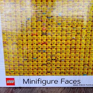 Lego mini figure faces 1000 piece puzzle